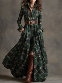 Lauren | Classic Belted Button-Up Shirt Dress