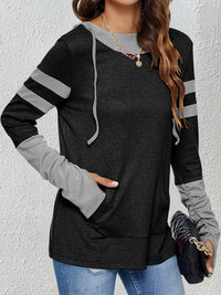Marlene | Two-Tone Drawstring Hoodie