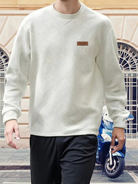 Elias | Textured Crew Neck Sweatshirt