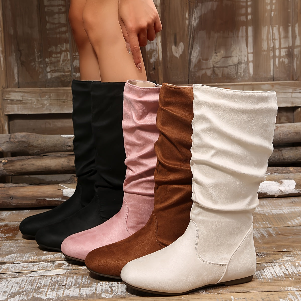 Juliet | Slouched Mid-Calf Boots