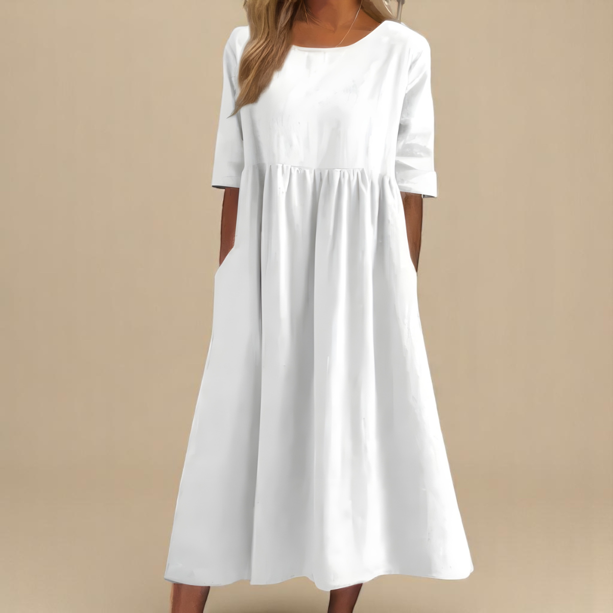Miranda | Classic Mid Sleeve Dress