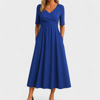 Maddison | Graceful Pleated Midi Dress