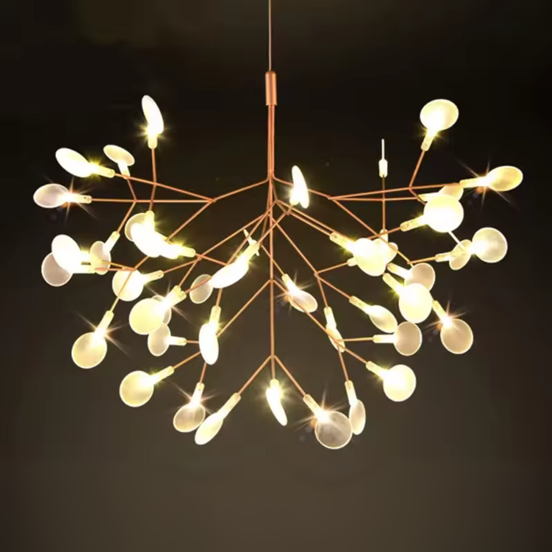 Lustre suspension moderne à LED original en forme d'arbre