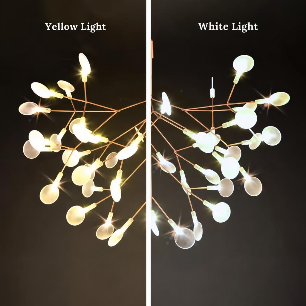 Lustre suspension moderne à LED original en forme d'arbre