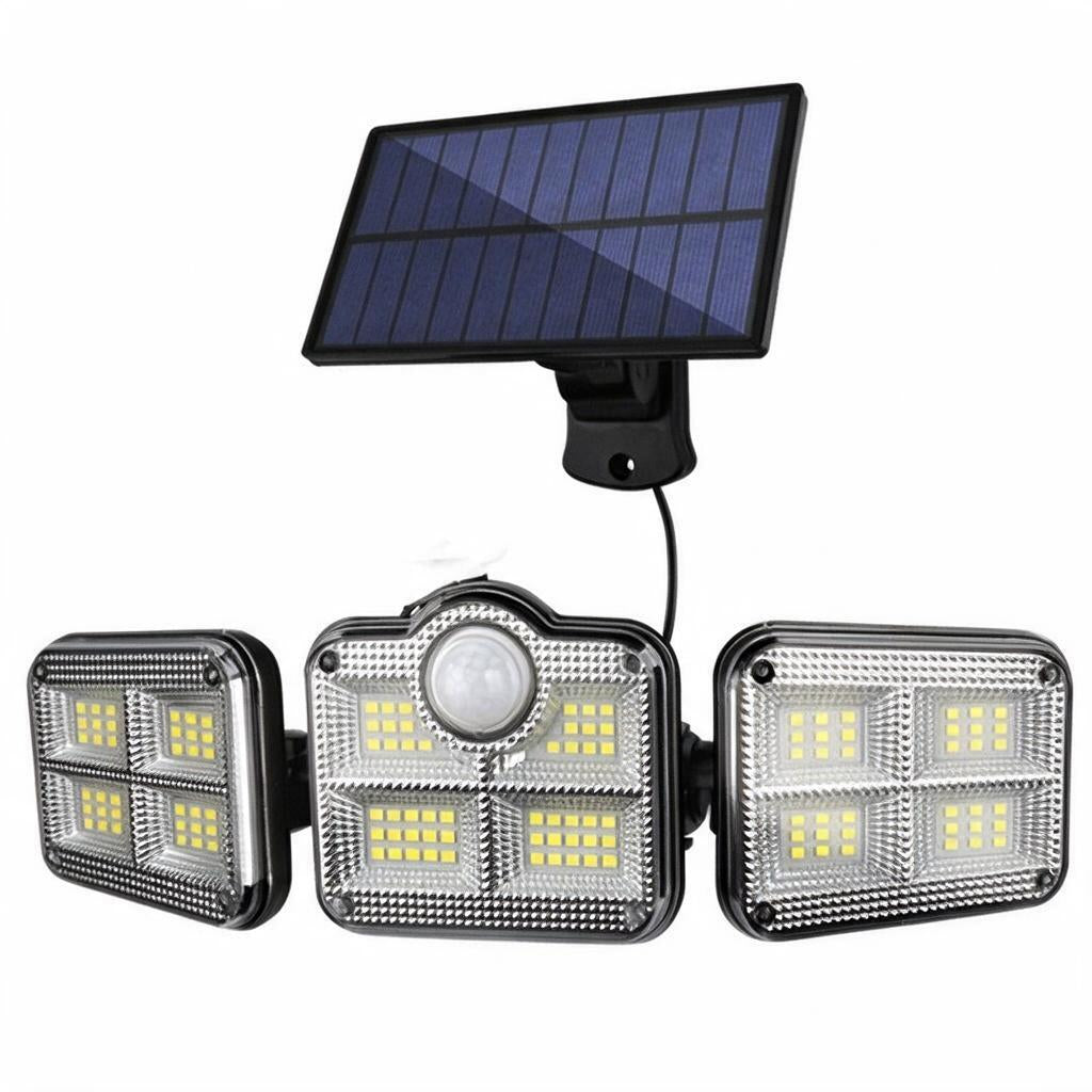 Solar Motion Sensor Light with Triple LED Heads