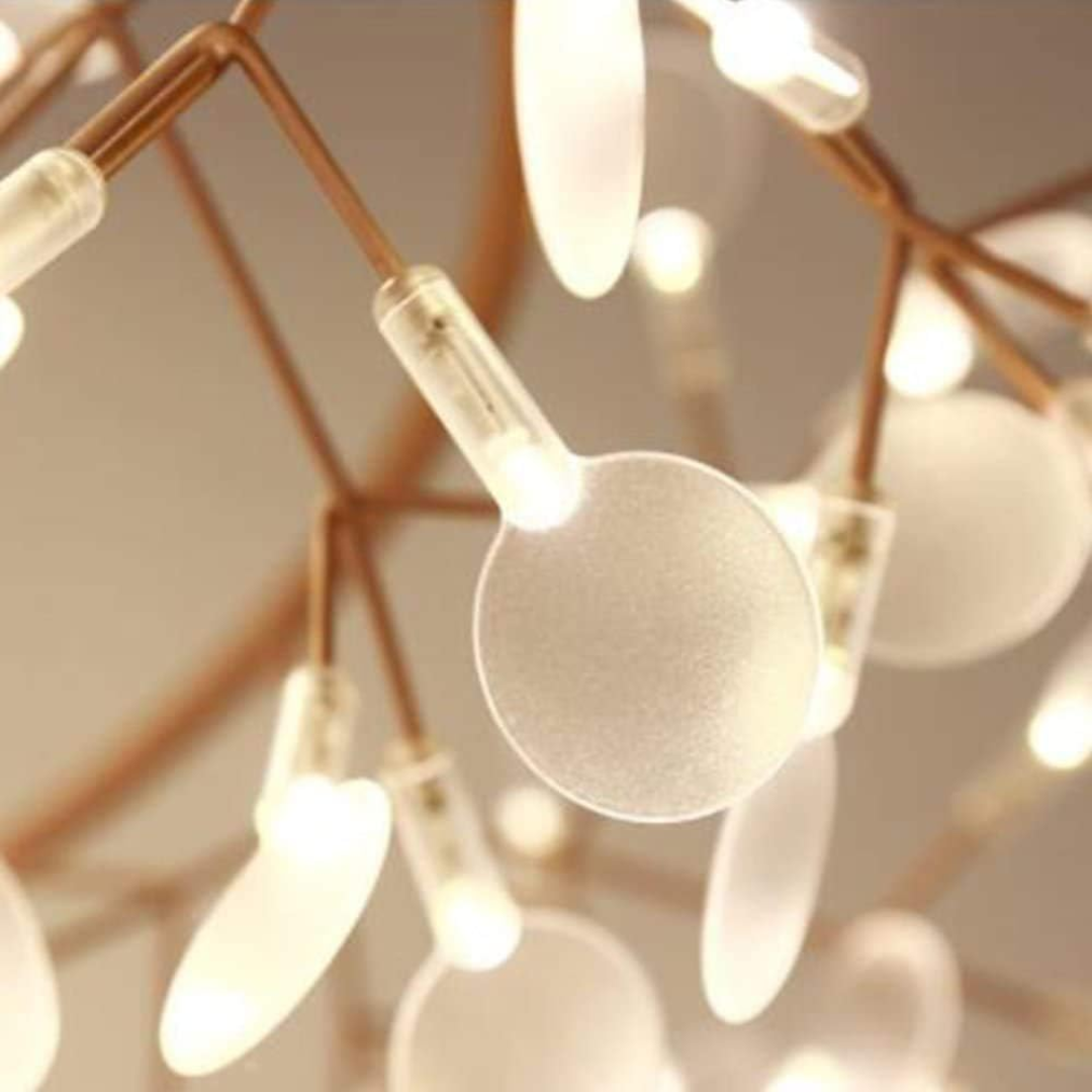 Lustre suspension moderne à LED original en forme d'arbre