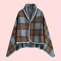 Linnea | Buttoned Wrap Shawl