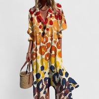 Paula | Elegant Multicolor Boho Dress