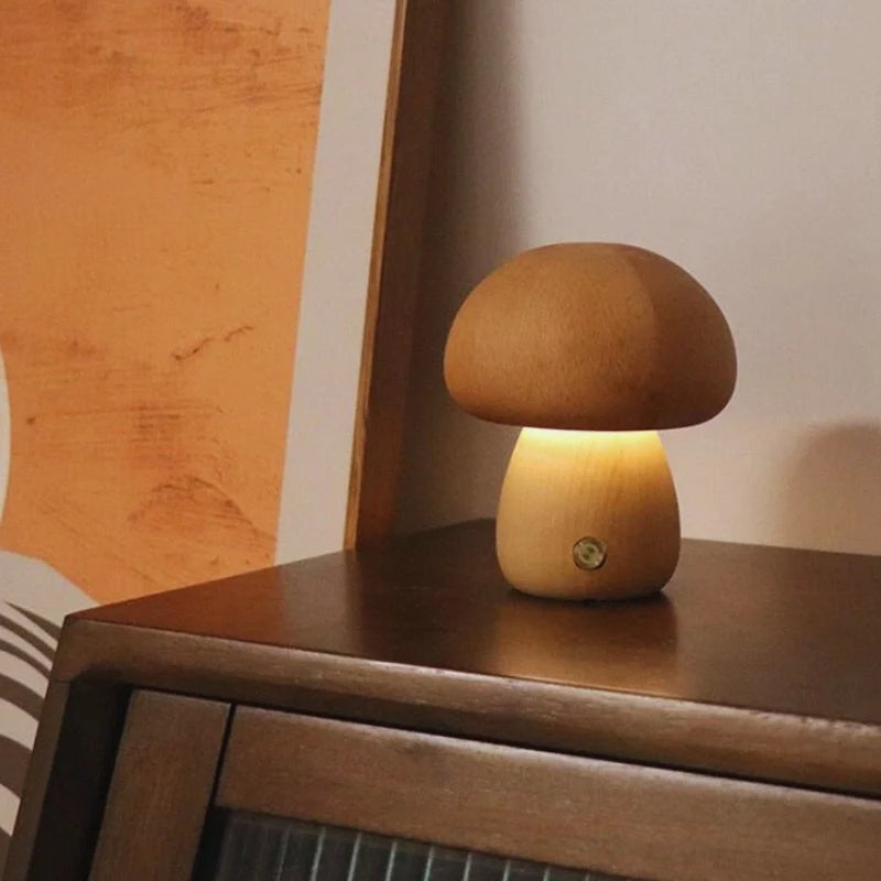 Lumishroom™ Wooden Table Lamp