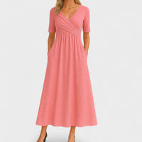 Maddison | Graceful Pleated Midi Dress
