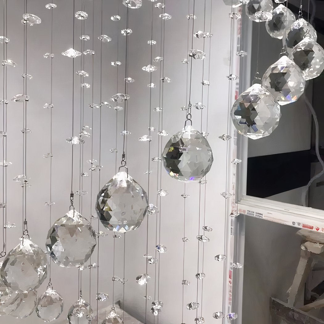 Lustre plafonnier effet spirale de gouttes d'eau