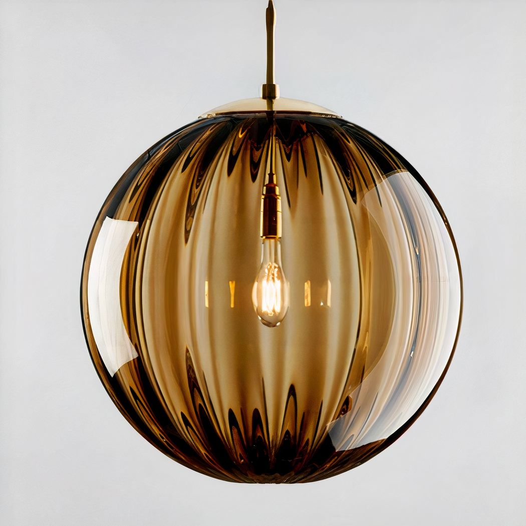 Suspension boule LED suspendue design nordique moderne