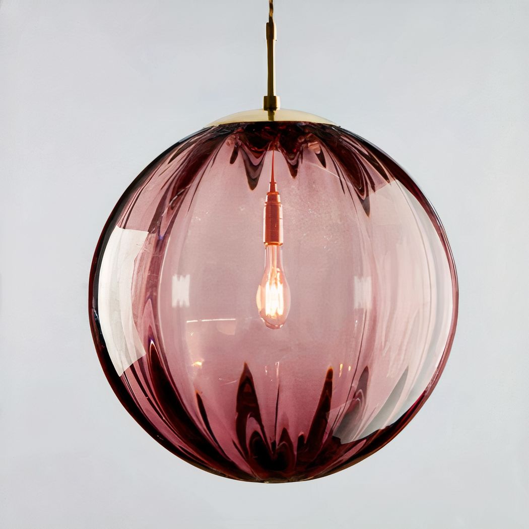 Suspension boule LED suspendue design nordique moderne