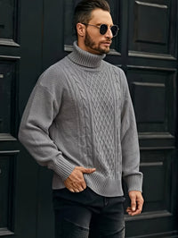 Ambrose | Classic Cable-Knit Turtleneck Sweater