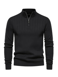 Reid | Quarter-Zip Stand Collar Sweater
