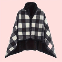 Linnea | Buttoned Wrap Shawl