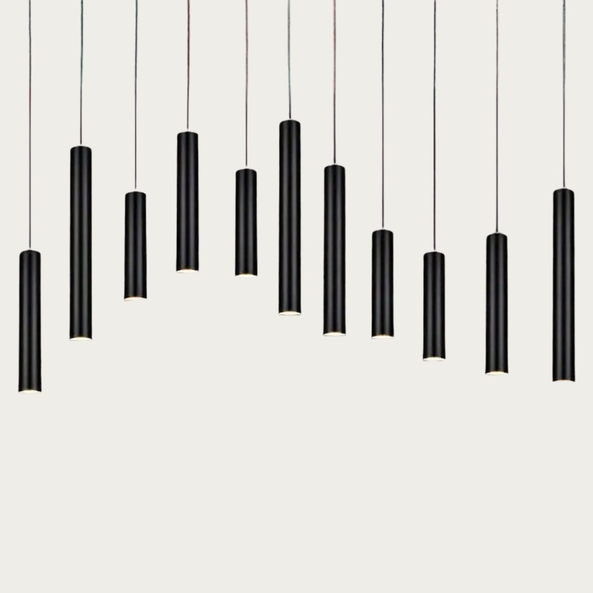 Suspension tube noire longue