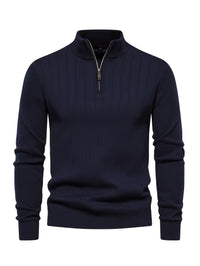 Reid | Quarter-Zip Stand Collar Sweater