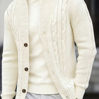 Trevor | Cable-Knit Button Cardigan