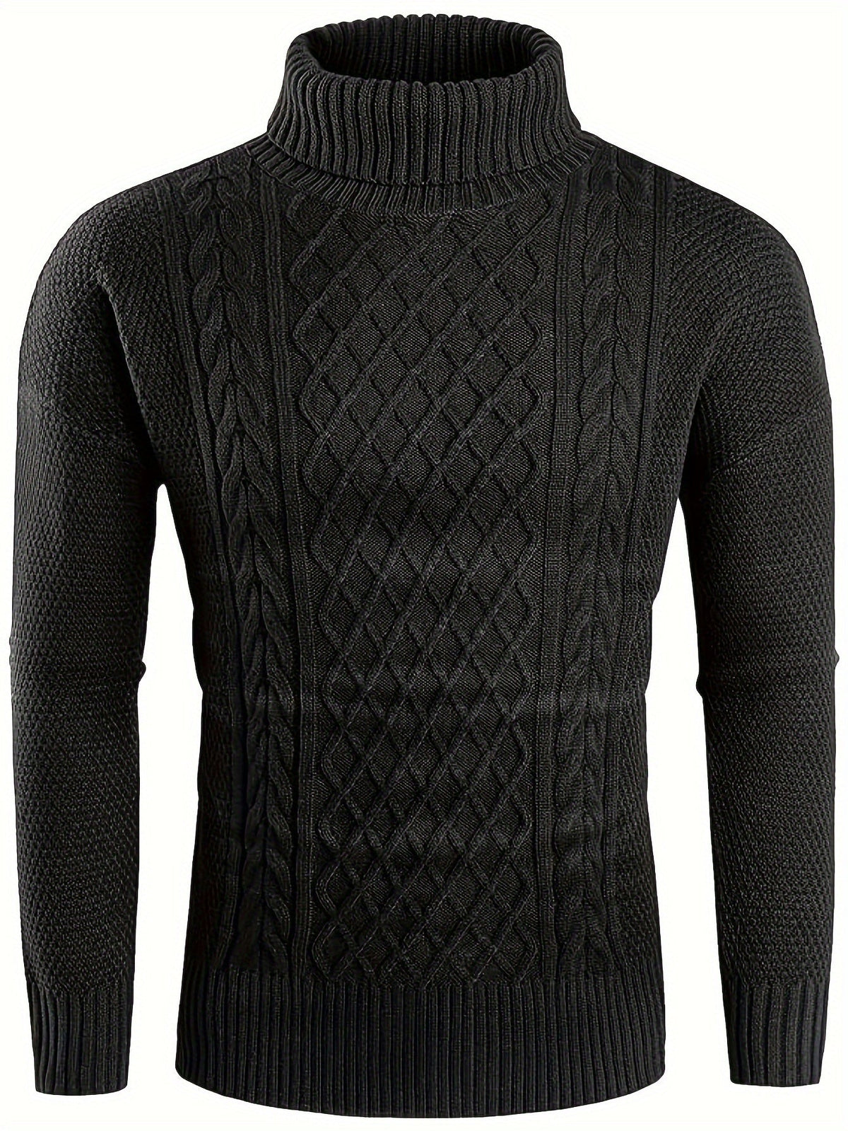 Ambrose | Classic Cable-Knit Turtleneck Sweater