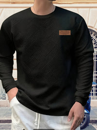 Elias | Textured Crew Neck Sweatshirt