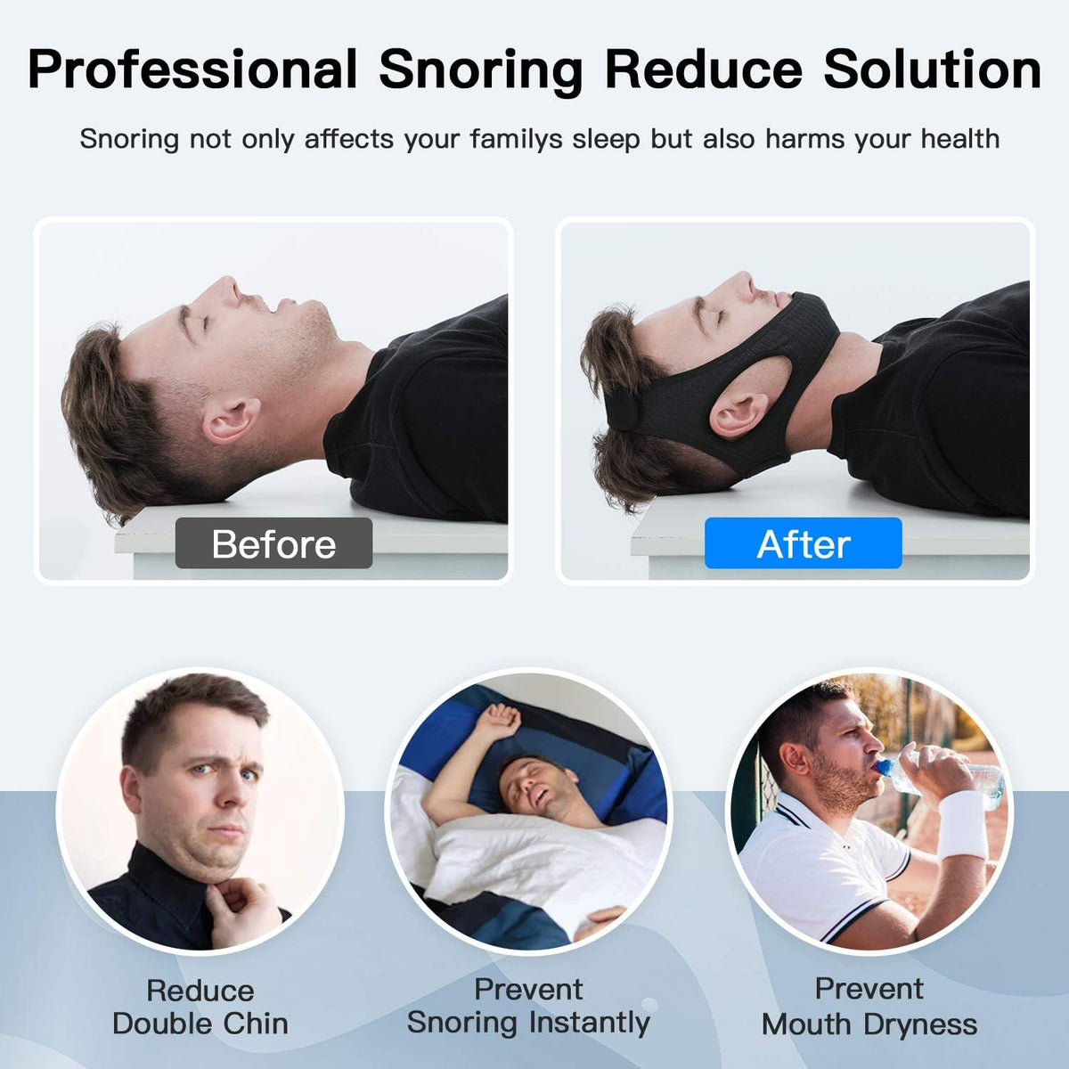Adjustable Chin Strap for Sleep
