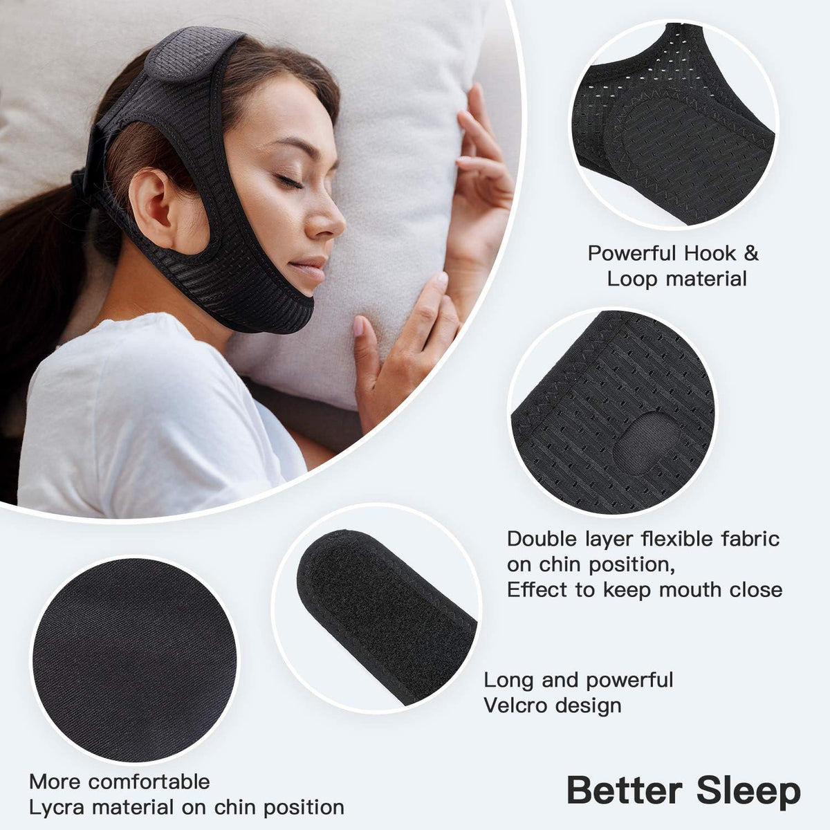 Adjustable Chin Strap for Sleep