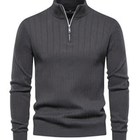 Reid | Quarter-Zip Stand Collar Sweater