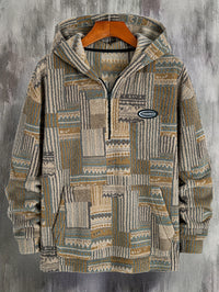 Malcolm | Patterned Quarter-Zip Pullover