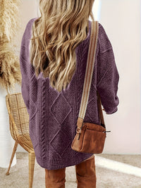 Helene | Cable-Textured Sweater Dress