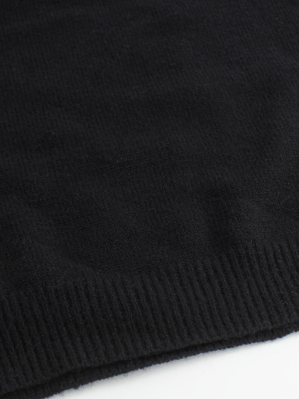 Lydia | Striped-Cuff Ribbed Sweater