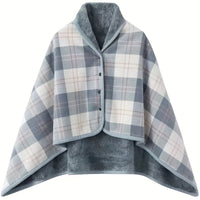 Linnea | Buttoned Wrap Shawl