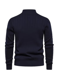 Reid | Quarter-Zip Stand Collar Sweater