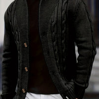 Trevor | Cable-Knit Button Cardigan
