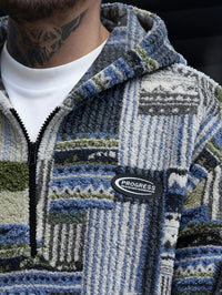 Malcolm | Patterned Quarter-Zip Pullover