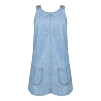 Deby | Comfortable Sleeveless Denim Dress
