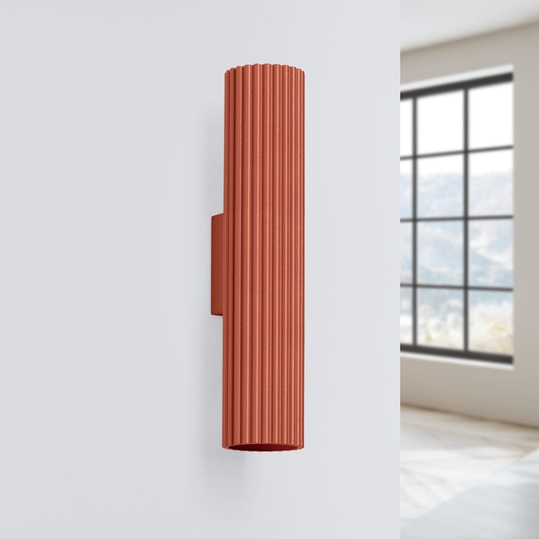 Applique murale métal nervuré coloris tendance