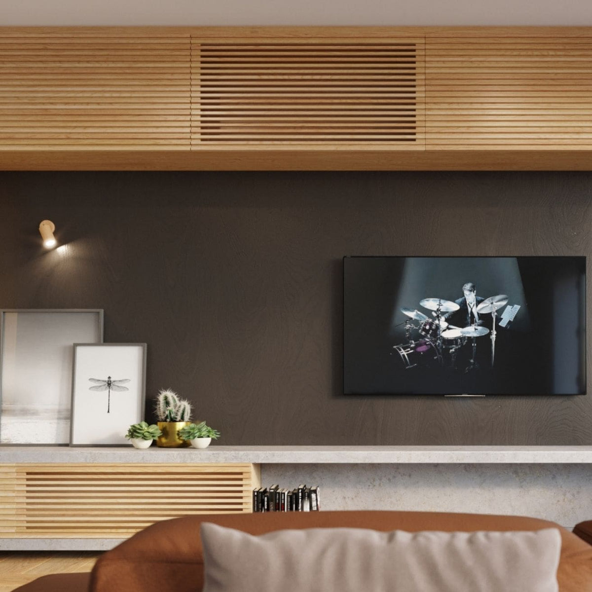 Applique murale spot orientable en bois naturel