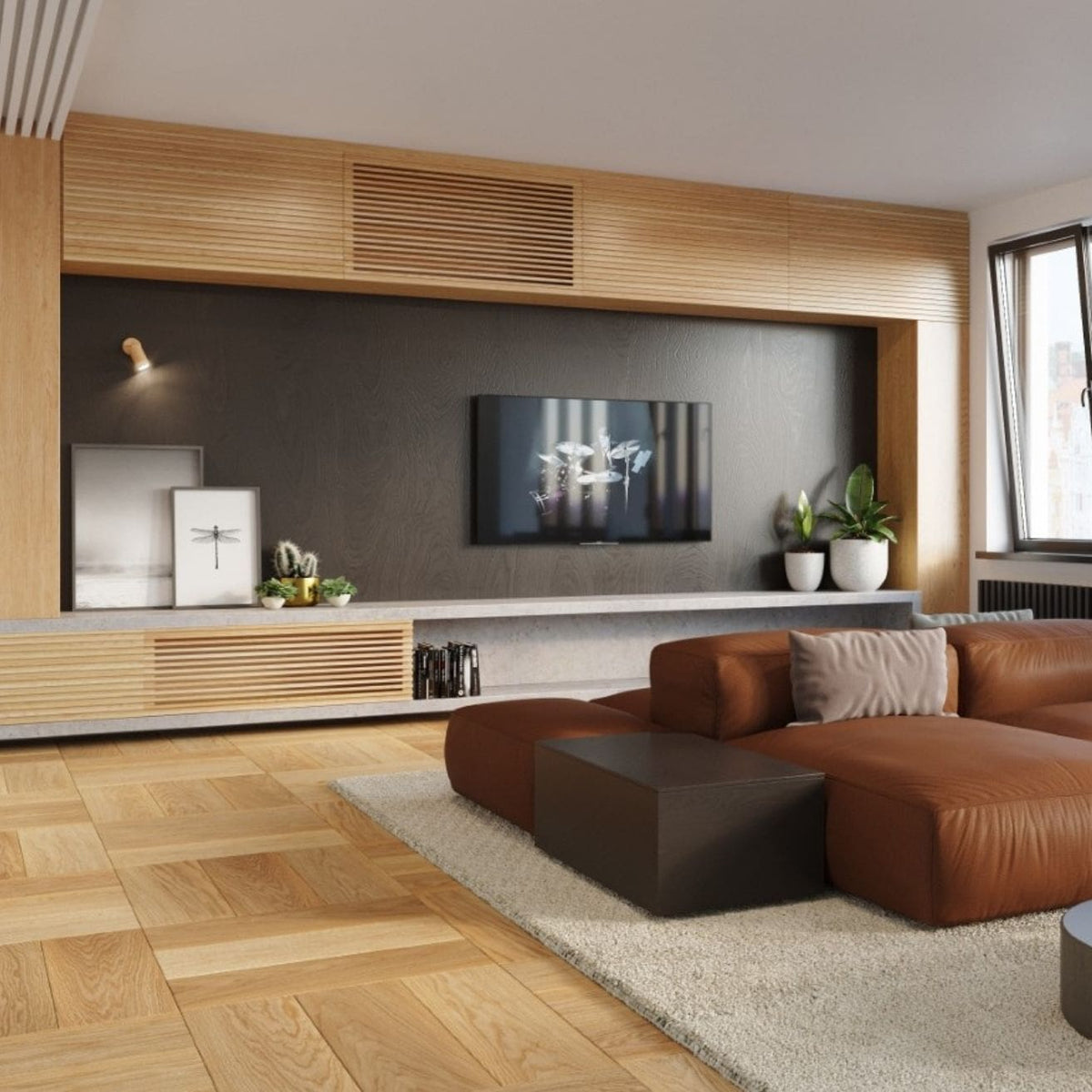 Applique murale spot orientable en bois naturel