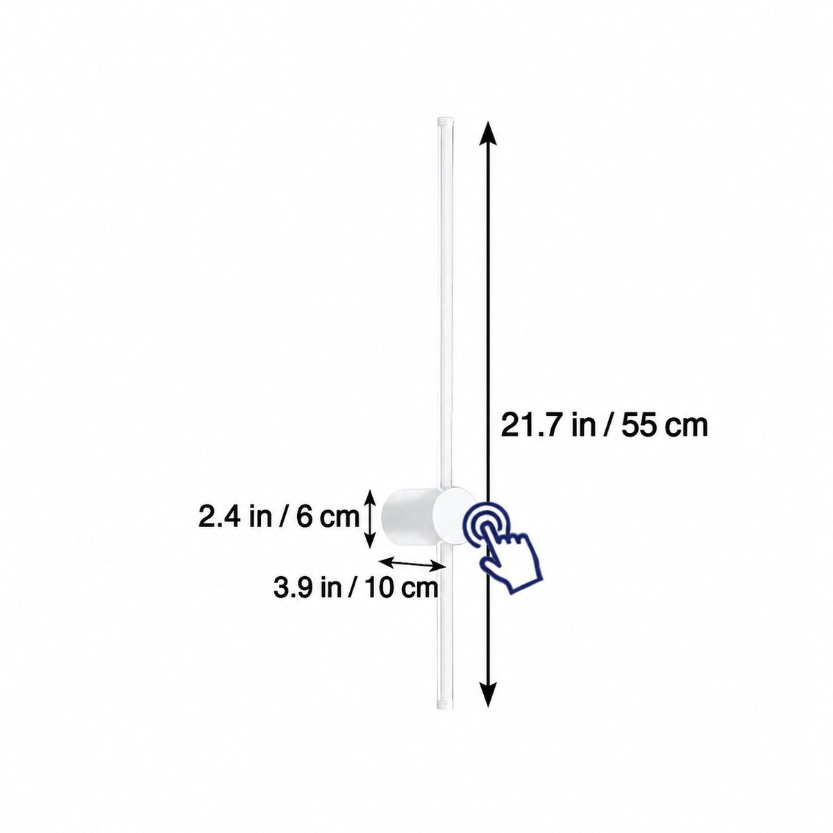 Applique murale LED tube lumineux