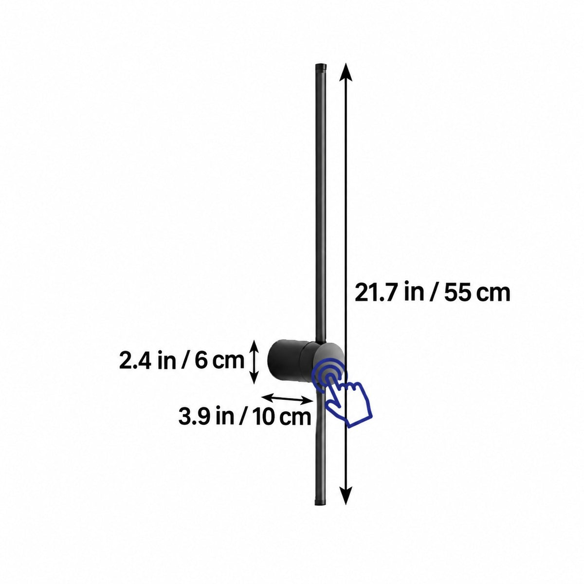 Applique murale LED tube lumineux