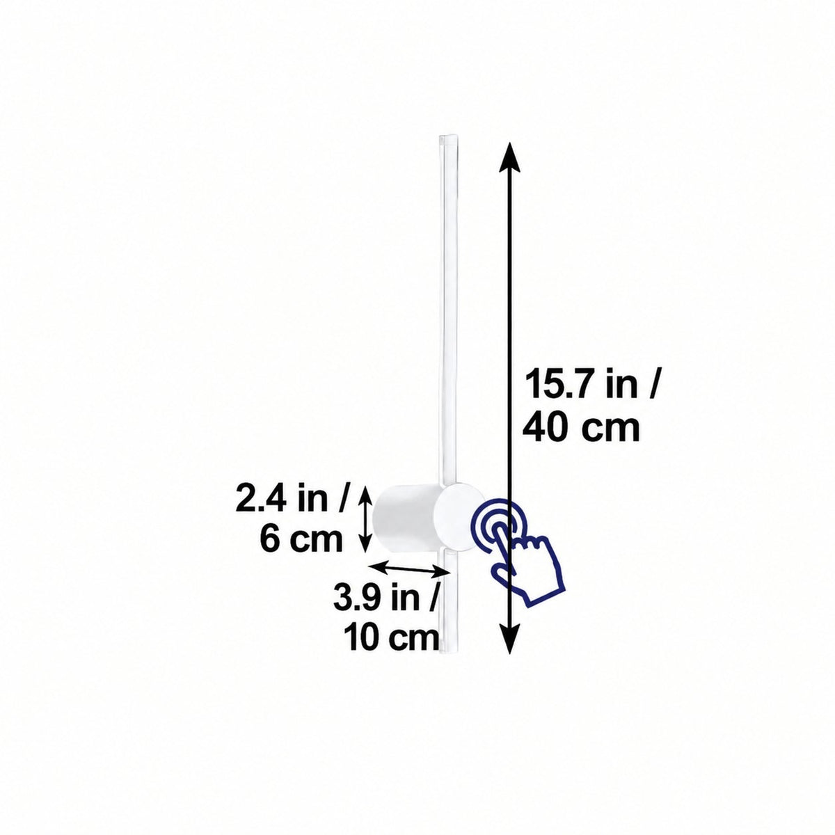 Applique murale LED tube lumineux