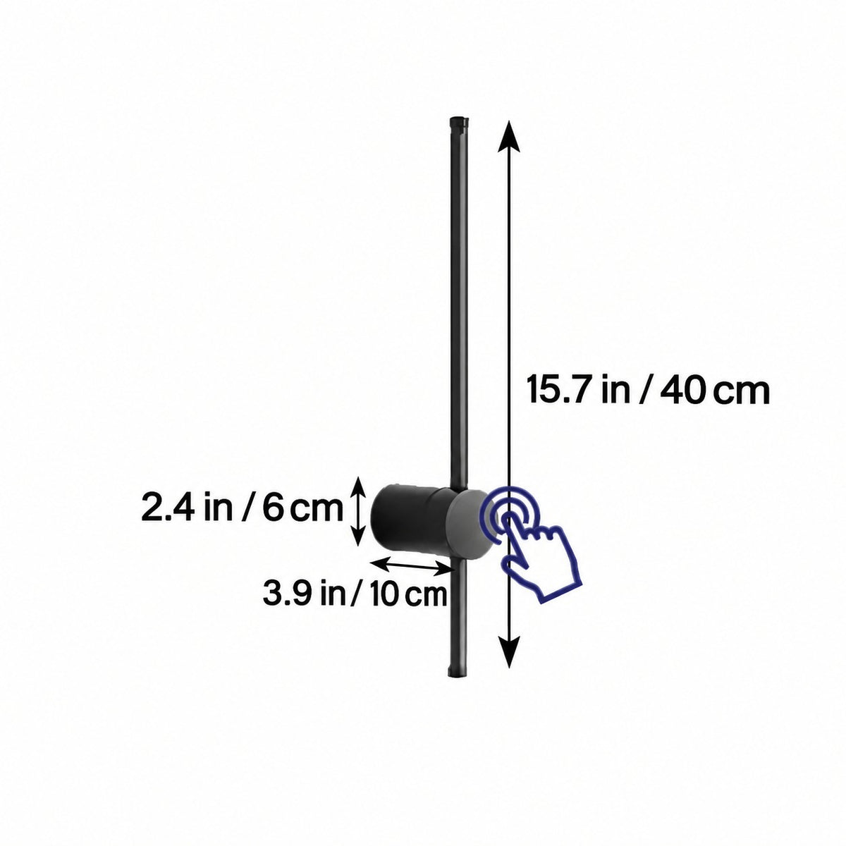 Applique murale LED tube lumineux