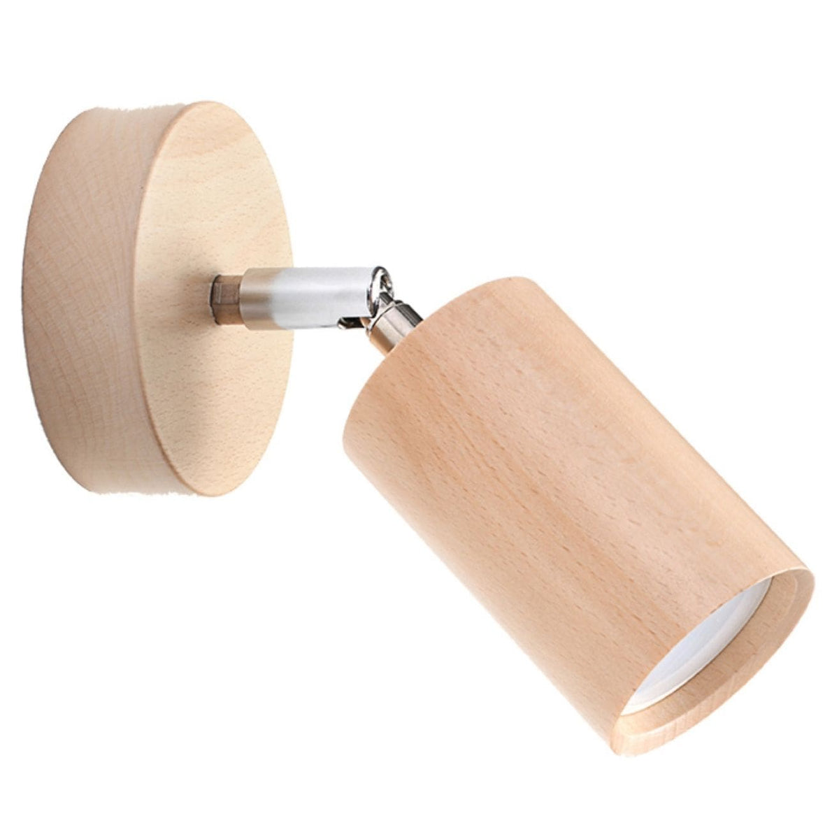 Applique murale spot orientable en bois naturel