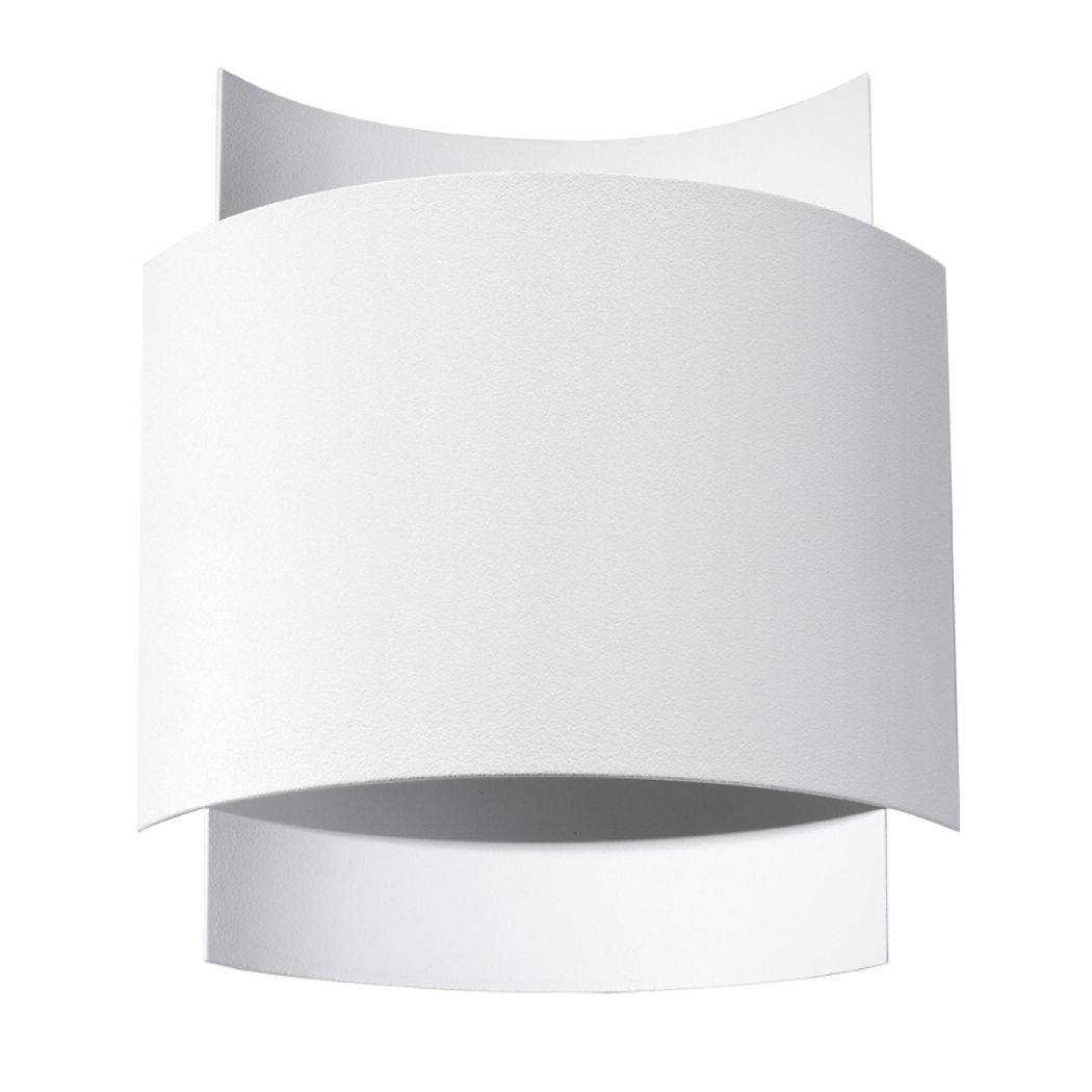Applique murale acier blanc ou noir double éclairage