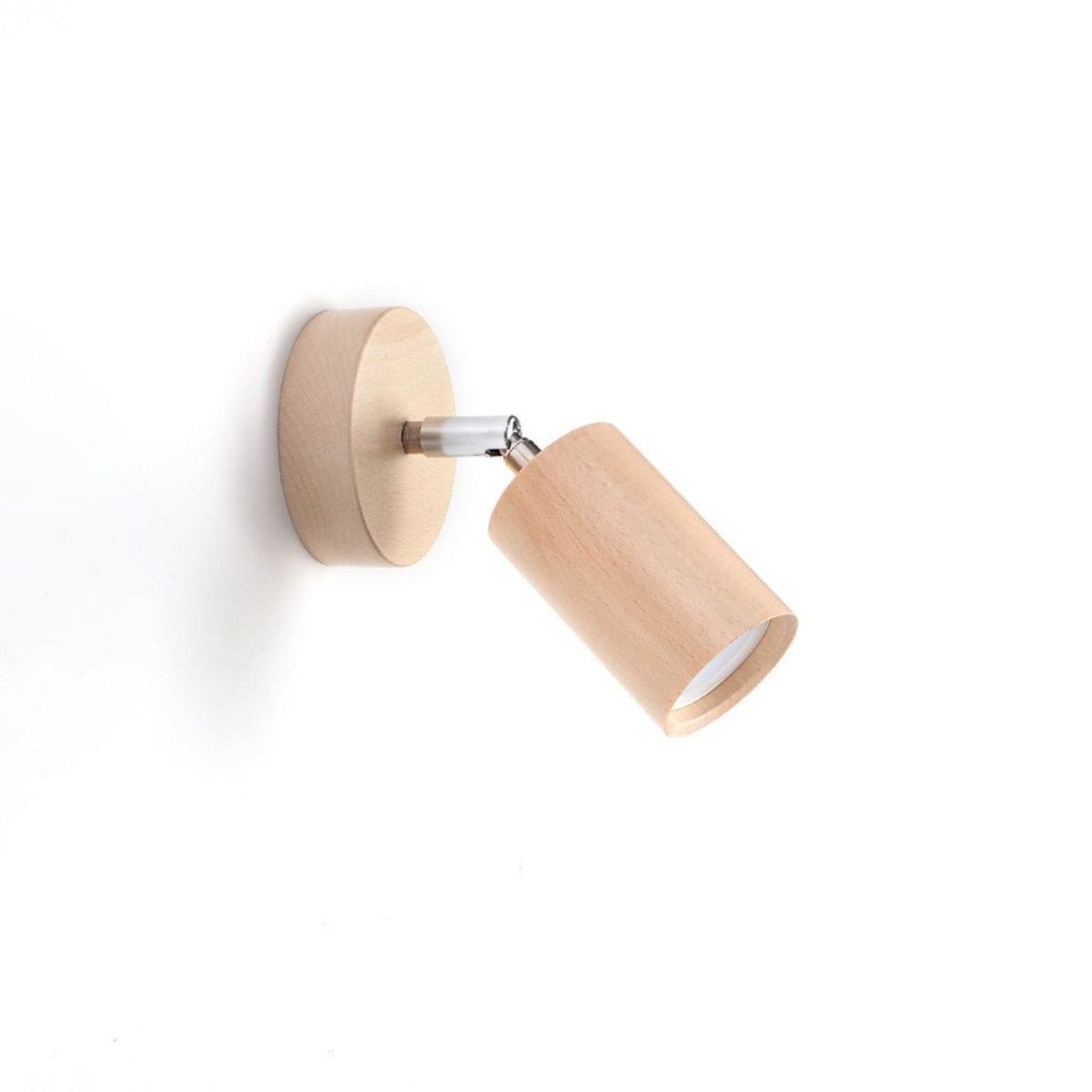 Applique murale spot orientable en bois naturel
