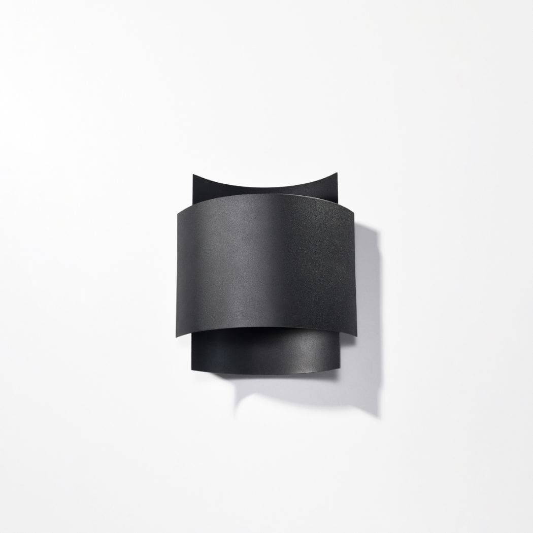 Applique murale acier blanc ou noir double éclairage