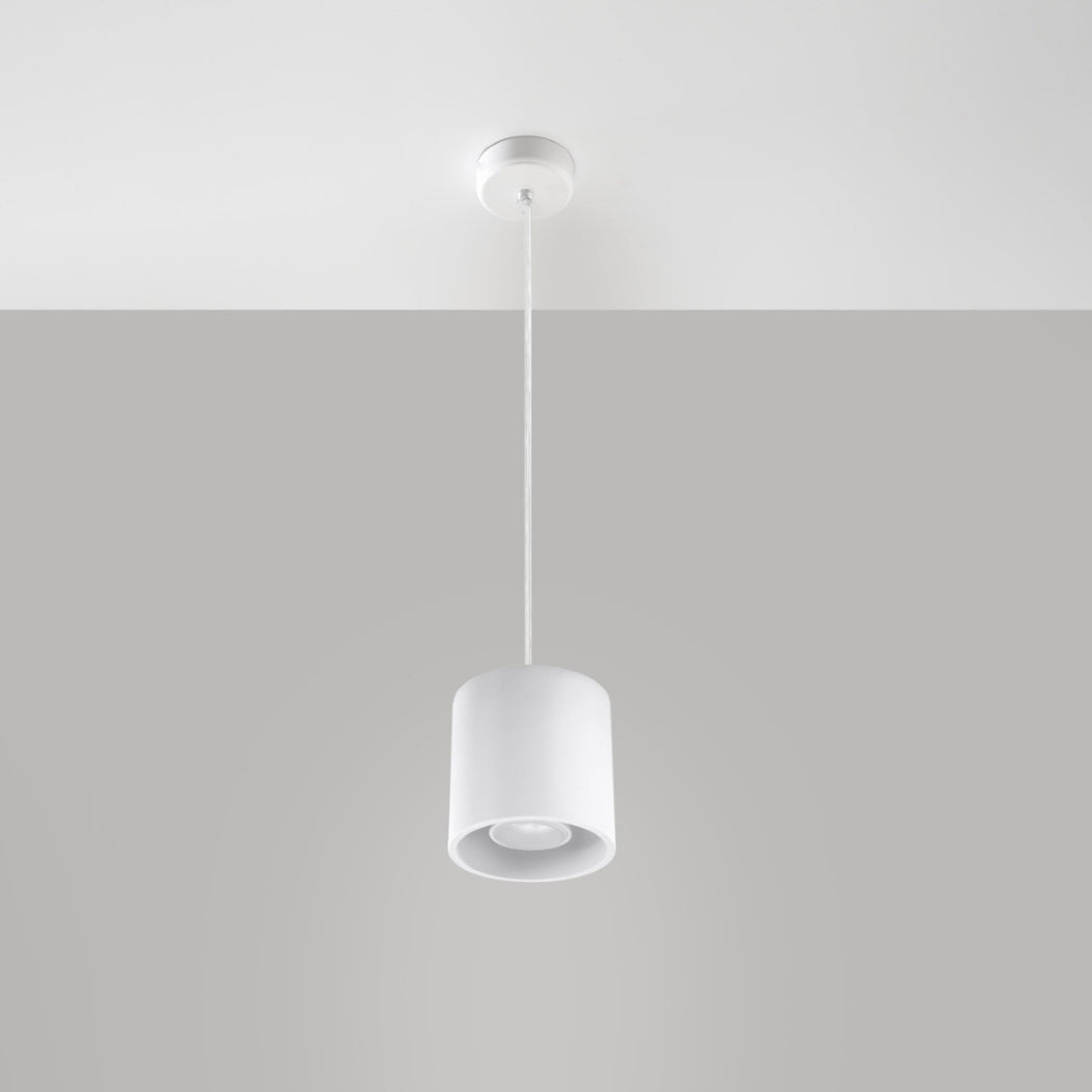 Suspension minimaliste cylindrique en aluminium