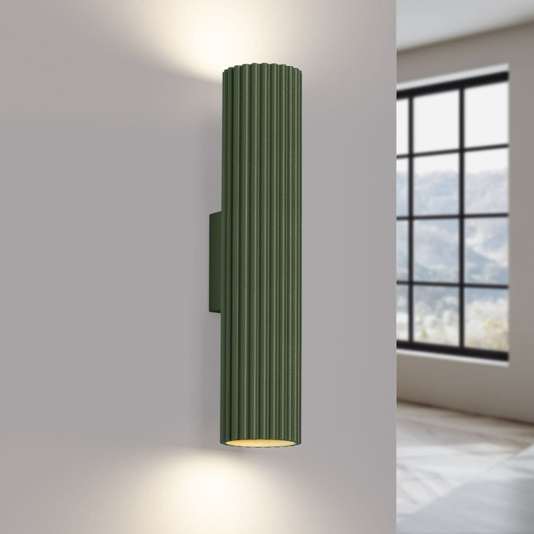 Applique murale métal nervuré coloris tendance