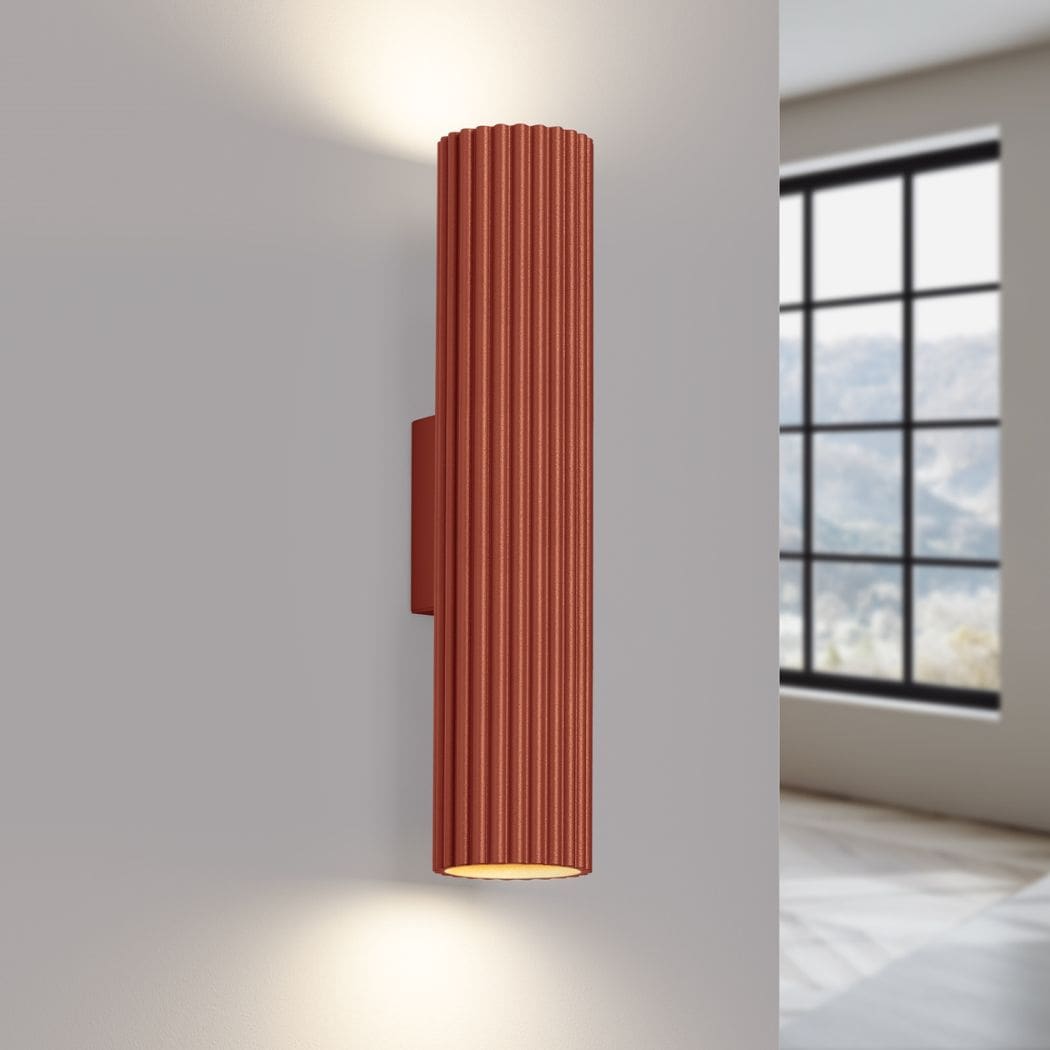 Applique murale métal nervuré coloris tendance